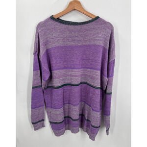 Misslook Multicolor Color-Block Pullover Sweater Oversized Casual Women's XL